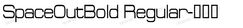 SpaceOutBold Regular字体转换